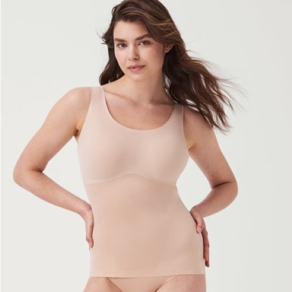 SPANX thinstincts invisible shaping tank shapewear champagne beige size XL - Picture 1 of 8